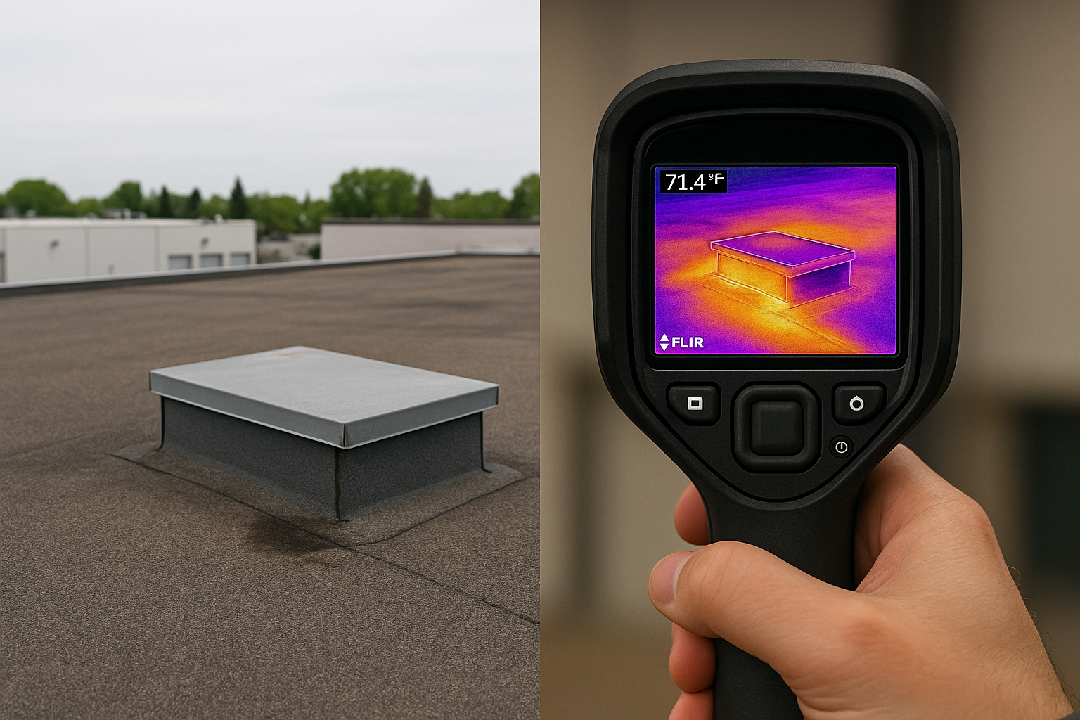 Roof Moisture Surveys commercial roofing in Lexington