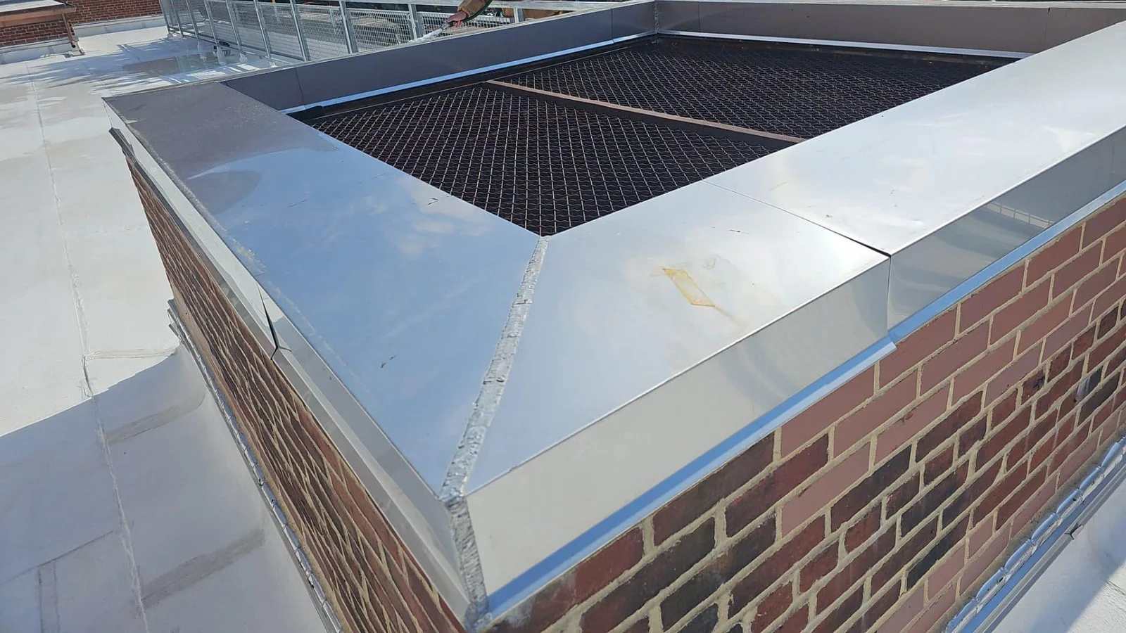 High Wind Edge Metal Repair commercial roofing in Lexington
