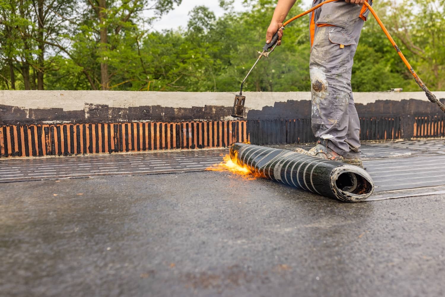 Modified Bitumen SBS commercial roofing in Lexington